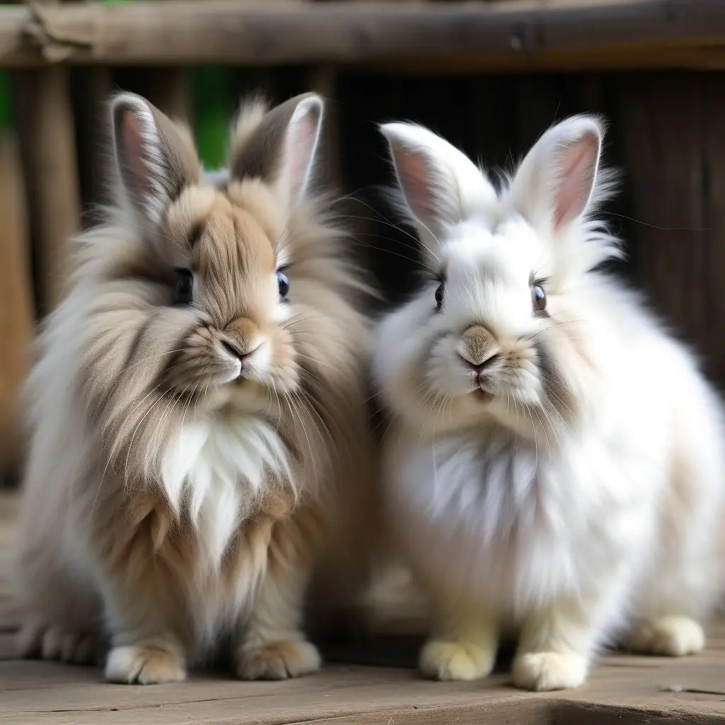 Male & Female Lionead rabbits