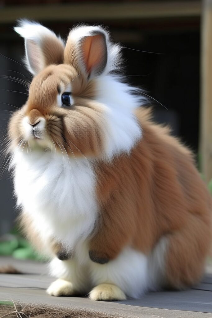 Full grown lionhead pet